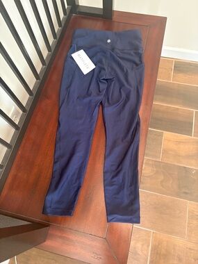 Athleta Navy Performance High-Rise Leggings